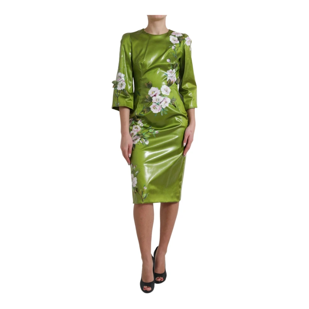 Dolce & Gabbana Women's Floral Elegance Midi Sheath Dress