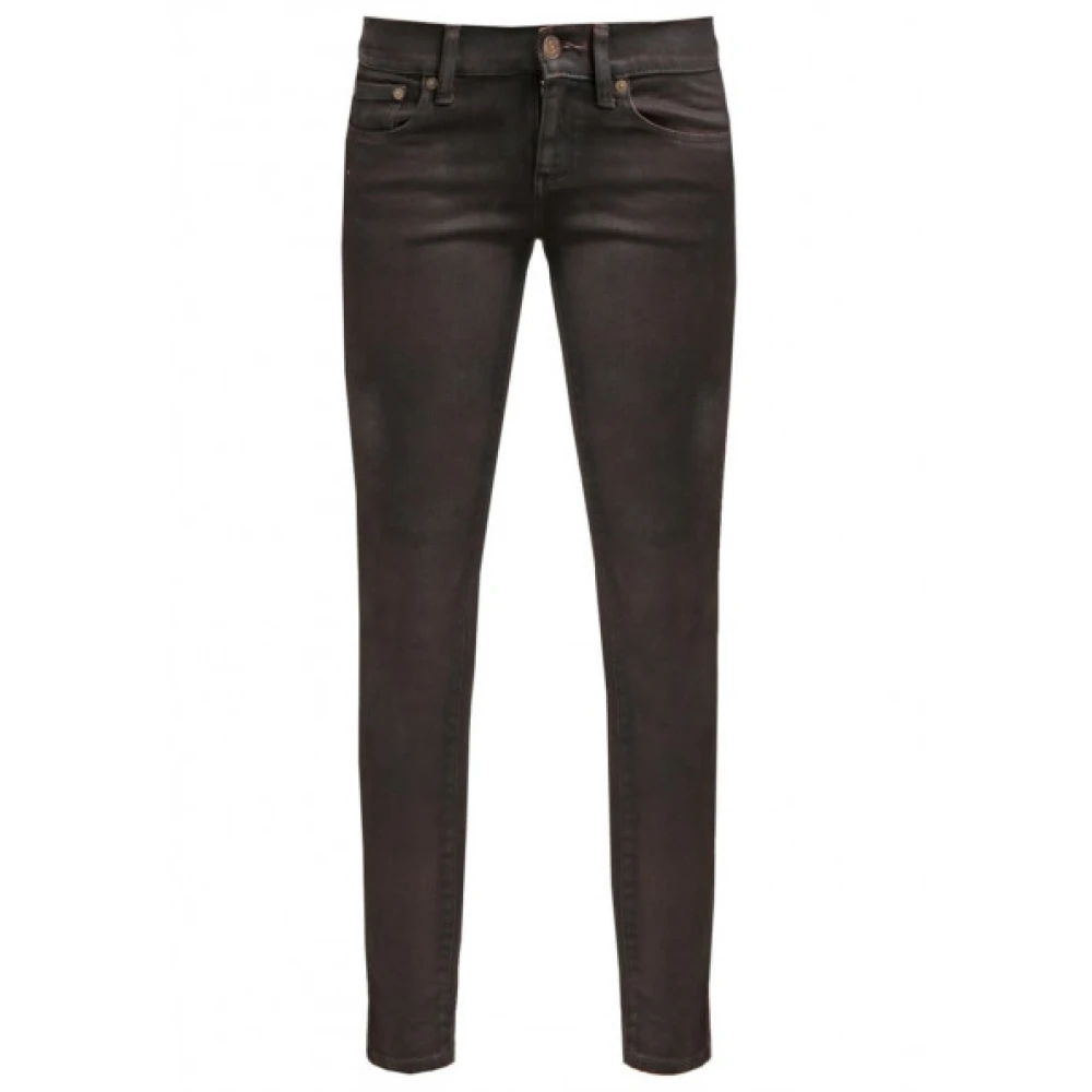Polo Ralph Lauren Skinny 7 8 Jeans met stijlvolle details Brown Dames