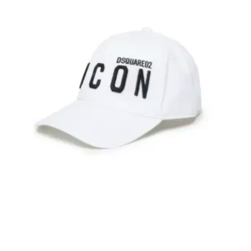 Dsquared2 Ikon Vit Barn Keps Mössa White, Unisex