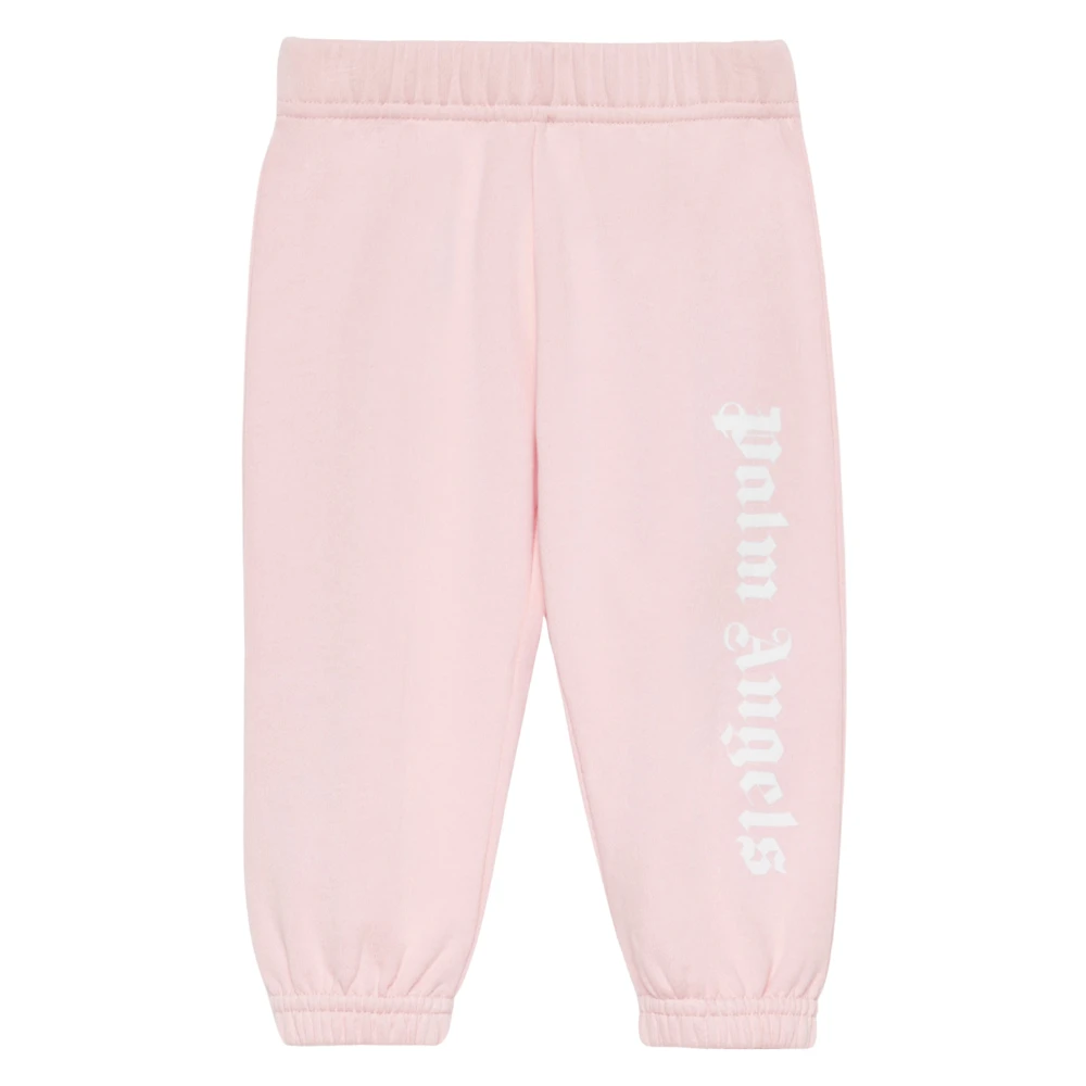 Palm Angels Girls Pink Sweatpants, 2 Y, Overlogo Joggers