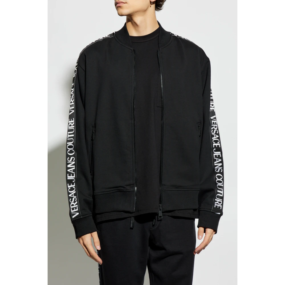 Versace Jeans Couture Rits-sweatshirt Black Heren