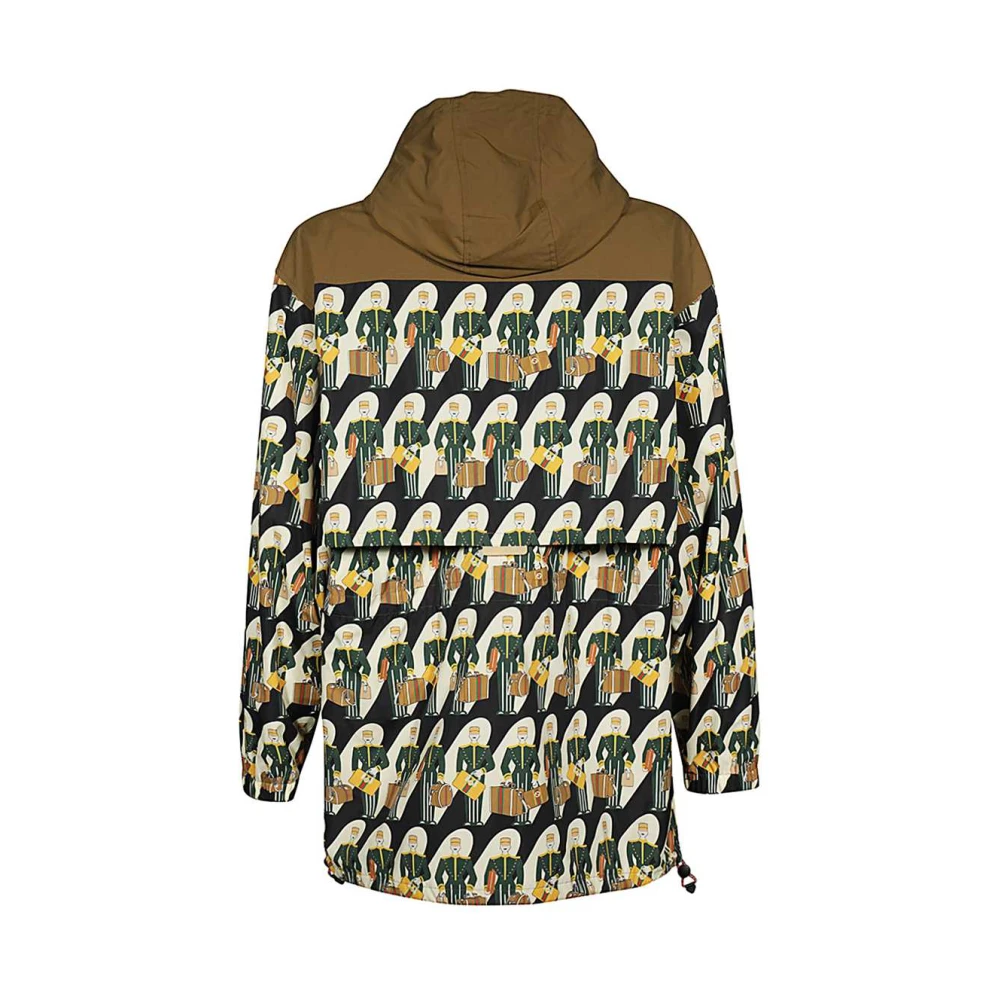 Gucci Jas met Patroon en Capuchon met Zakken Multicolor Heren