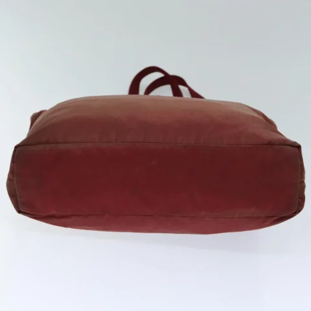 Prada Vintage Pre-owned Nylon handbags Red Dames