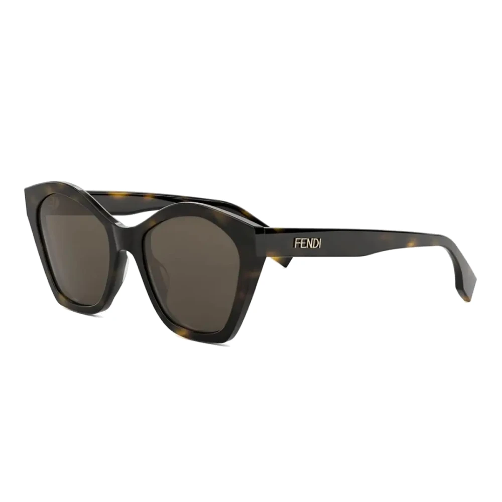 Fendi Women's Brown Sunglasses, 54 Mm, Lettering Sunglasses