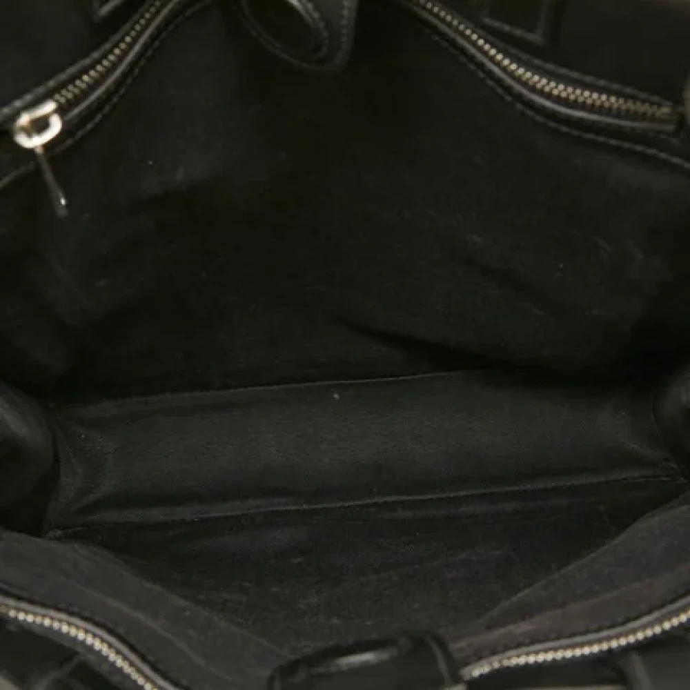 Gucci Vintage Pre-owned Leather totes Black Dames