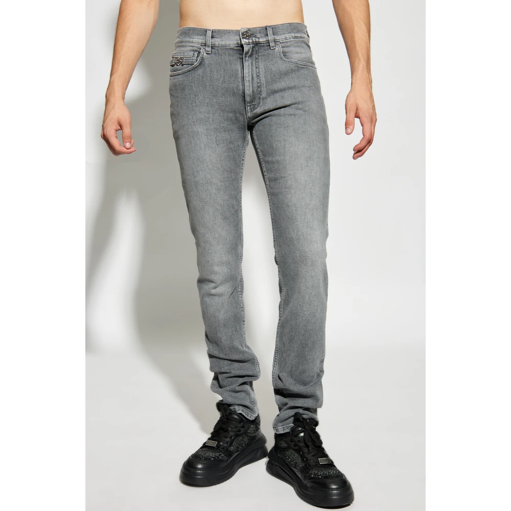 Versace Jeans met toelopende pijpen Gray Heren
