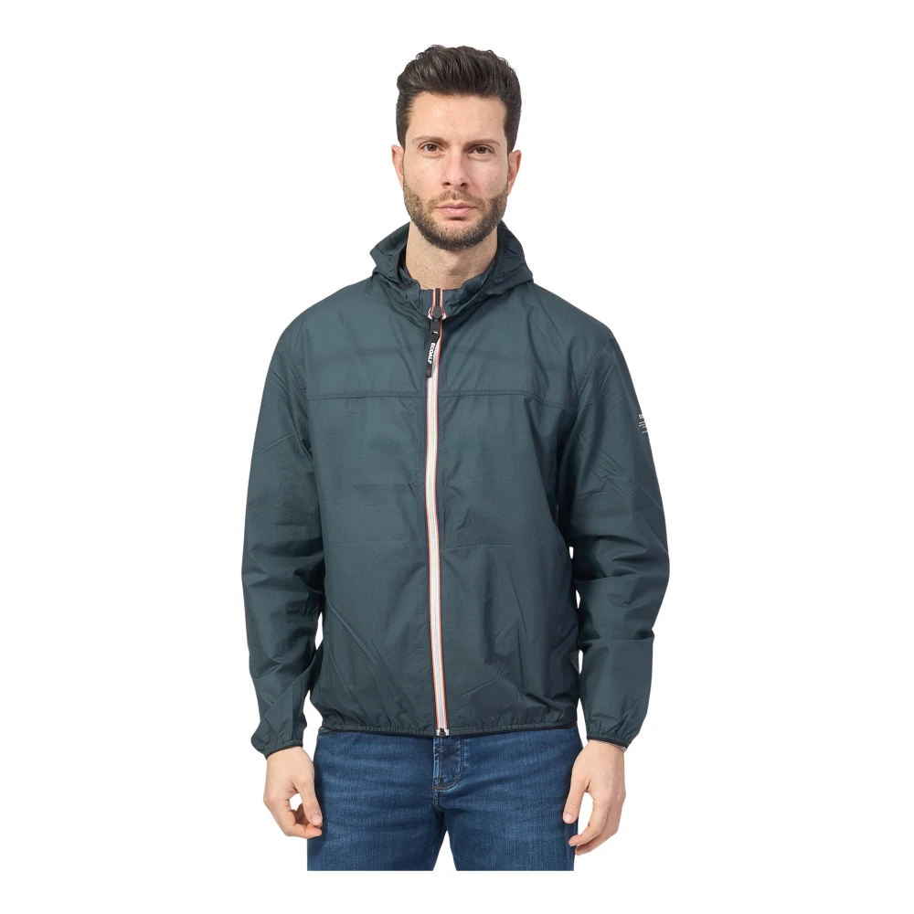 Ecoalf Groene Hoodie met Ritszakken Green Heren