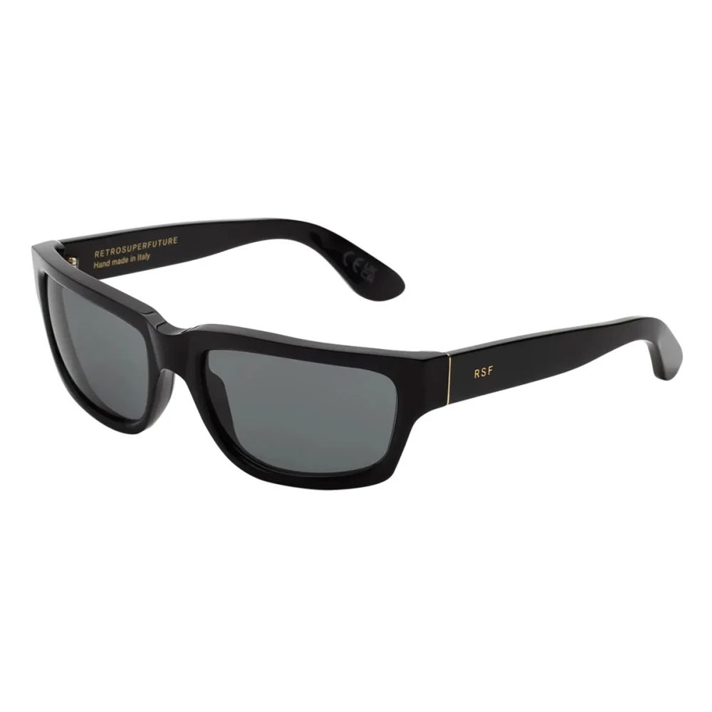 Retrosuperfuture Unisex Black Sunglasses
