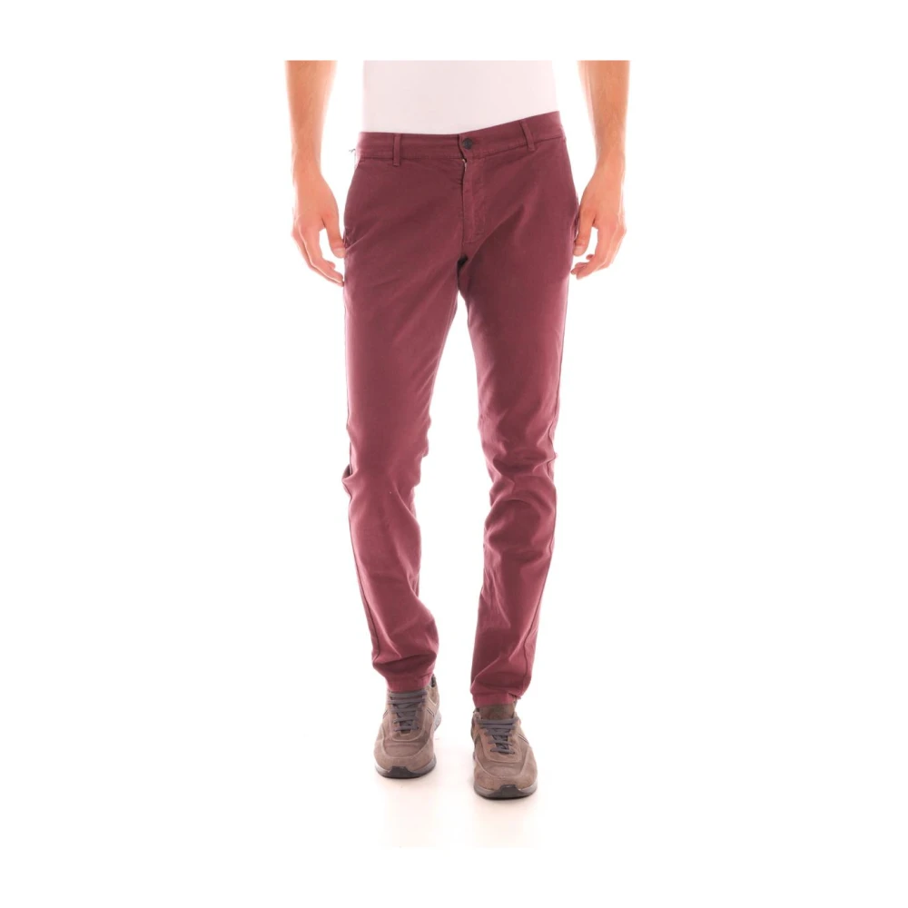 Daniele Alessandrini Red Chinos, Male, W32, Jeans Trouser