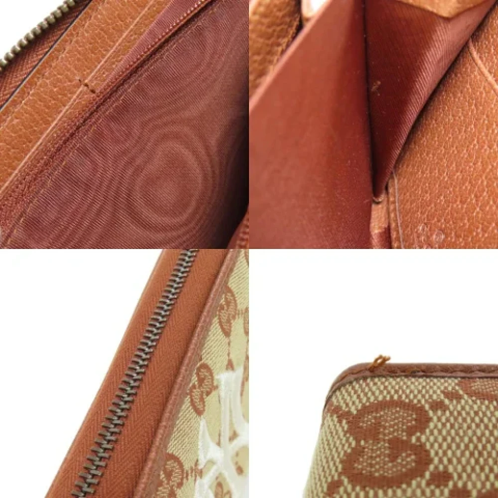 Gucci Vintage Pre-owned Canvas wallets Brown Dames