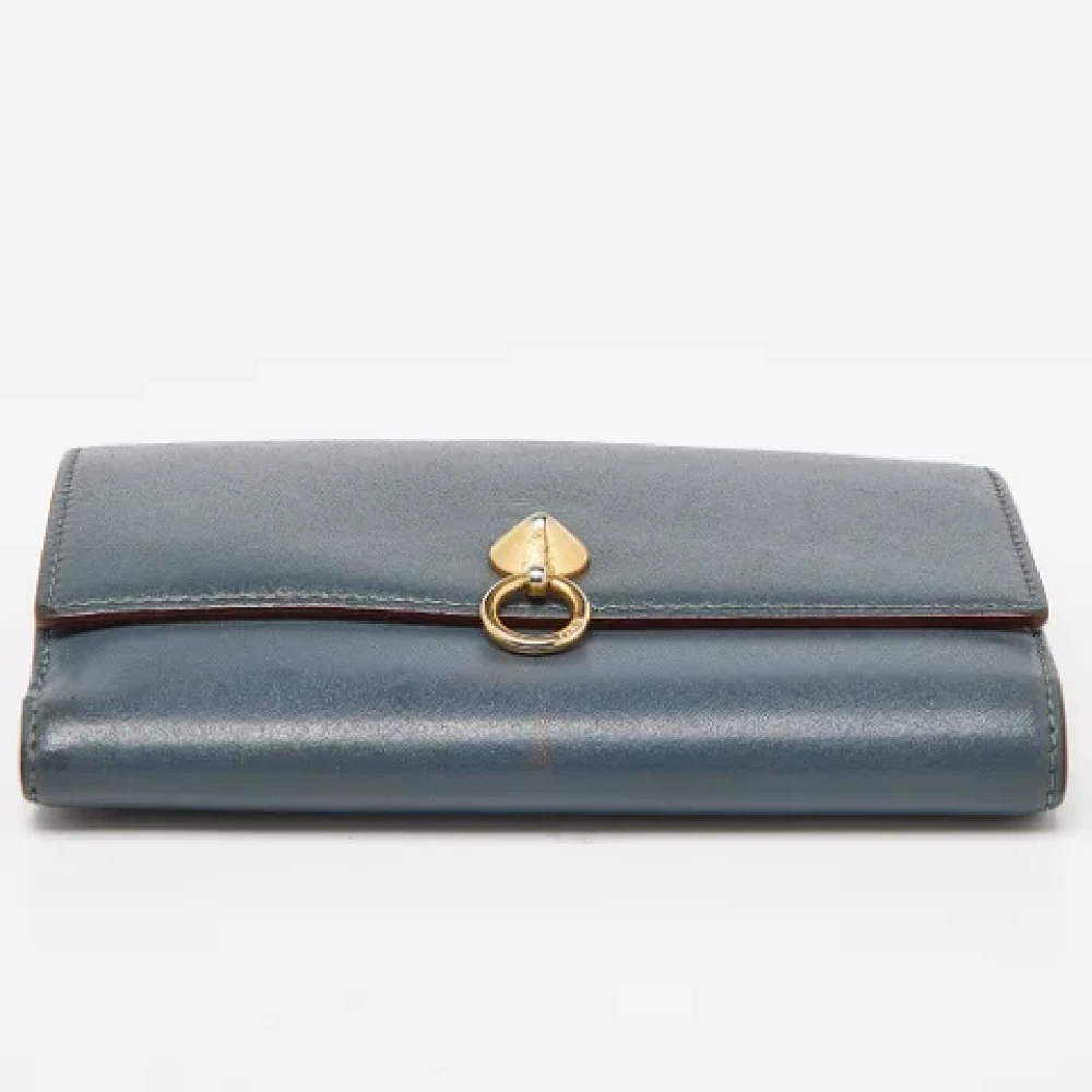 Fendi Vintage Pre-owned Leather wallets Gray Dames