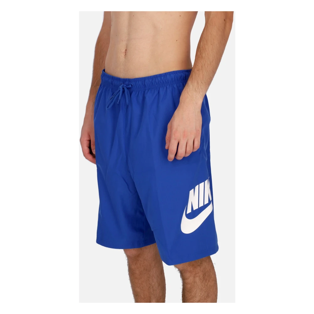 Nike Club Geweven Shorts Spel Royal Wit Blue Heren