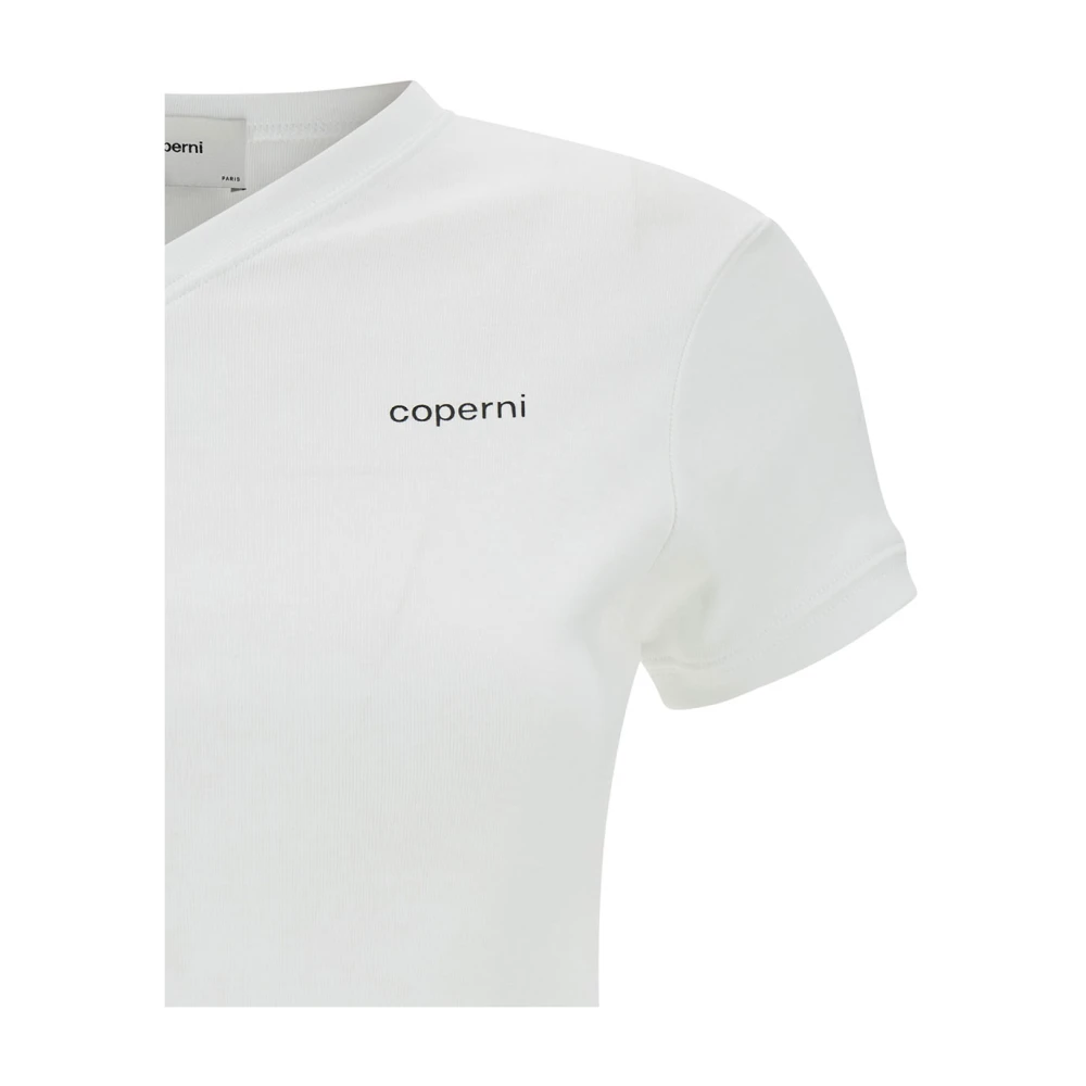 Coperni Wit V-Hals T-Shirt White Dames