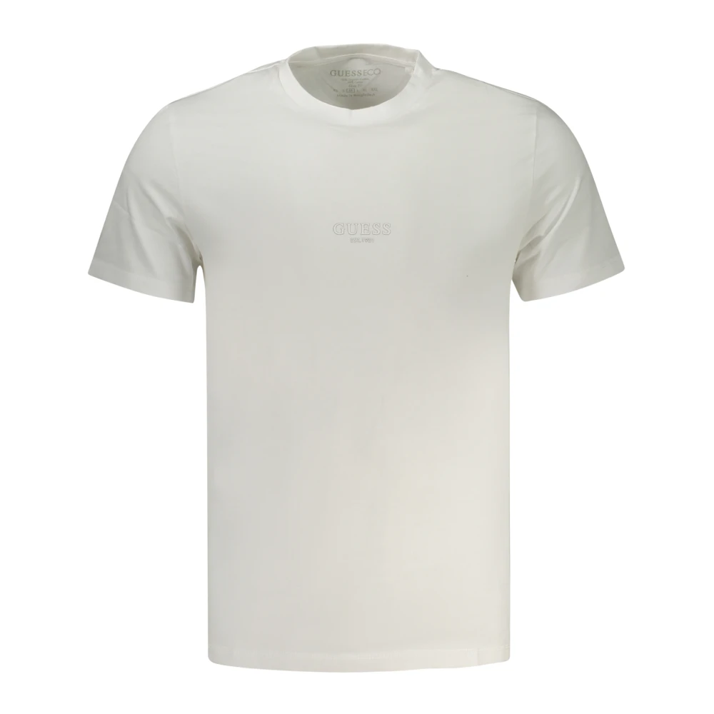 Guess Small Logo T-Shirt - Male - T-Shirts - White - L - Tops