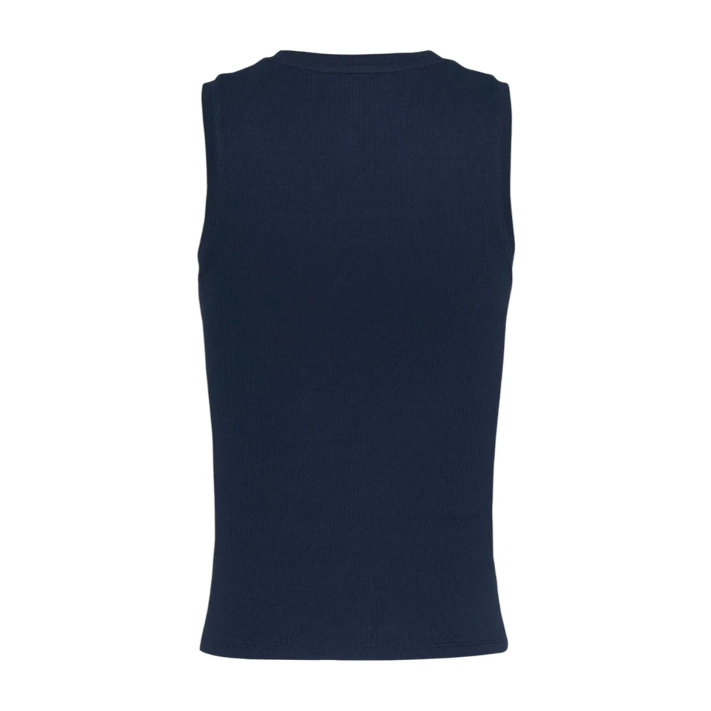 Tommy Jeans Blauw Mouwloos Tank Top Blue Dames