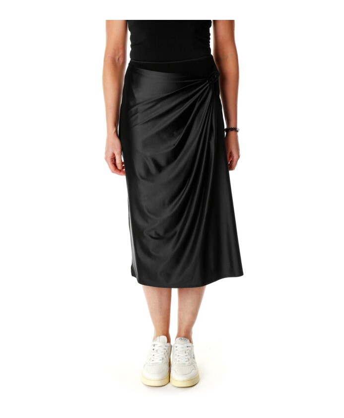 jupe-midi-chintz-drapee-avec-ovale-metallique