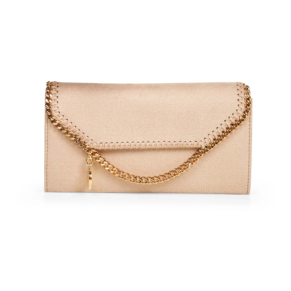 Stella Mccartney Donna Beige Falabella Wallet-On-Chain