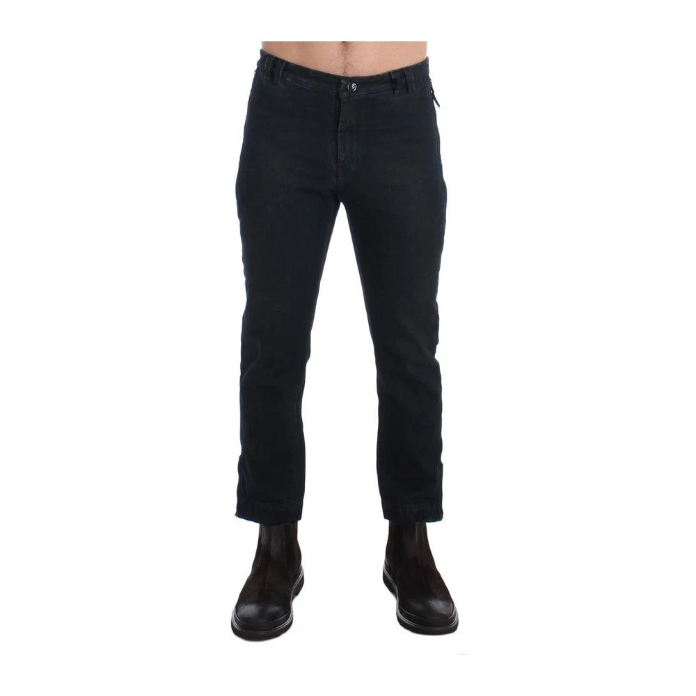 Costume National Blauwe Slim Fit Denim Jeans Blue Heren