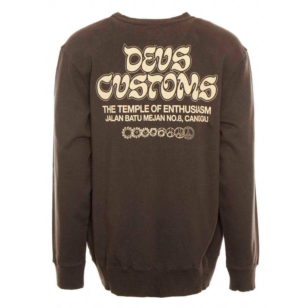 Deus Ex Machina Rinse Wash Sweatshirt met Print Gray Heren