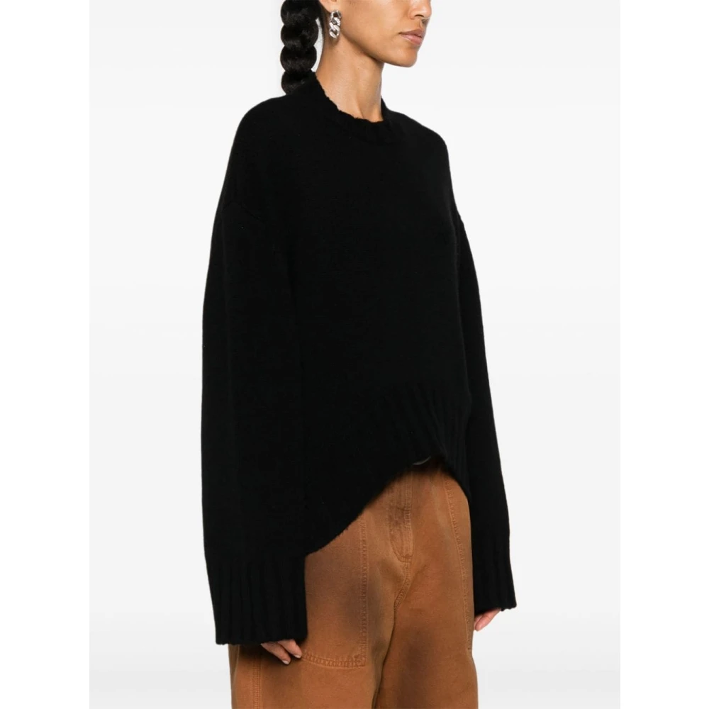 The Attico Round-neck Knitwear Black Dames
