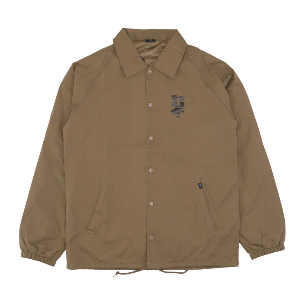 Huf Men's Brown Light Jackets, Xl, Megablast Coaches Jacket Camel