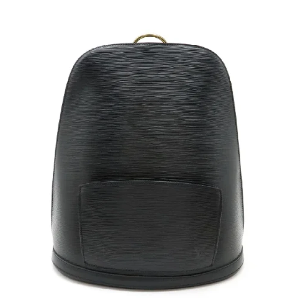 Louis Vuitton Vintage Pre-owned Leather backpacks Black Dames