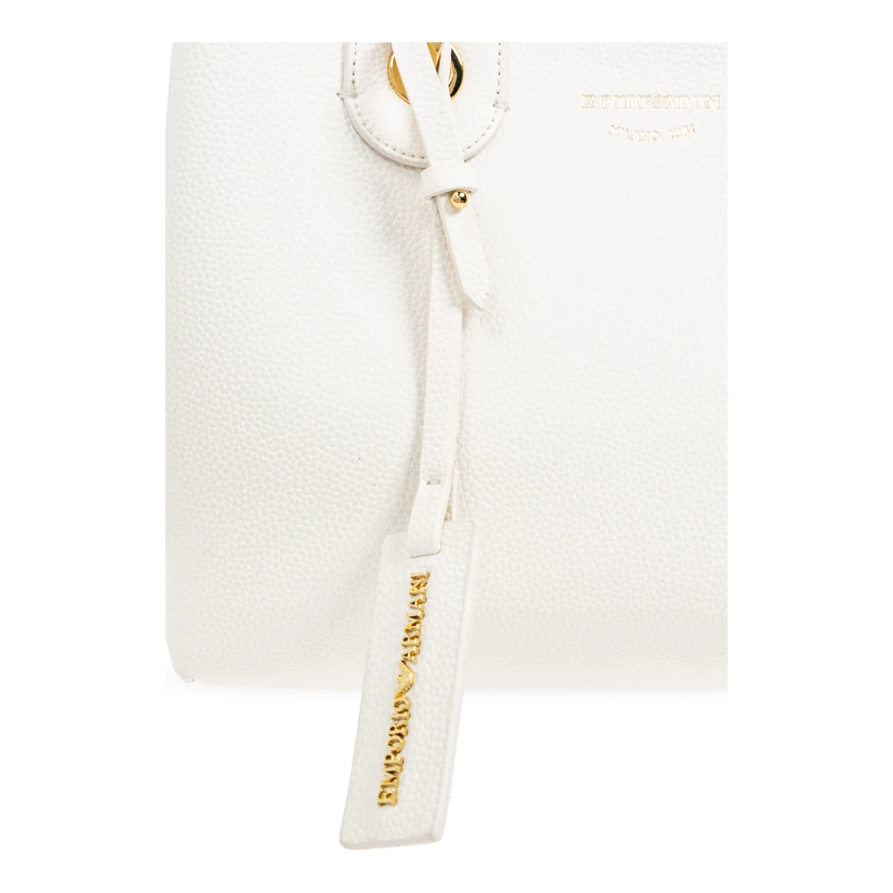 Emporio Armani Eco-leren handtas White Dames