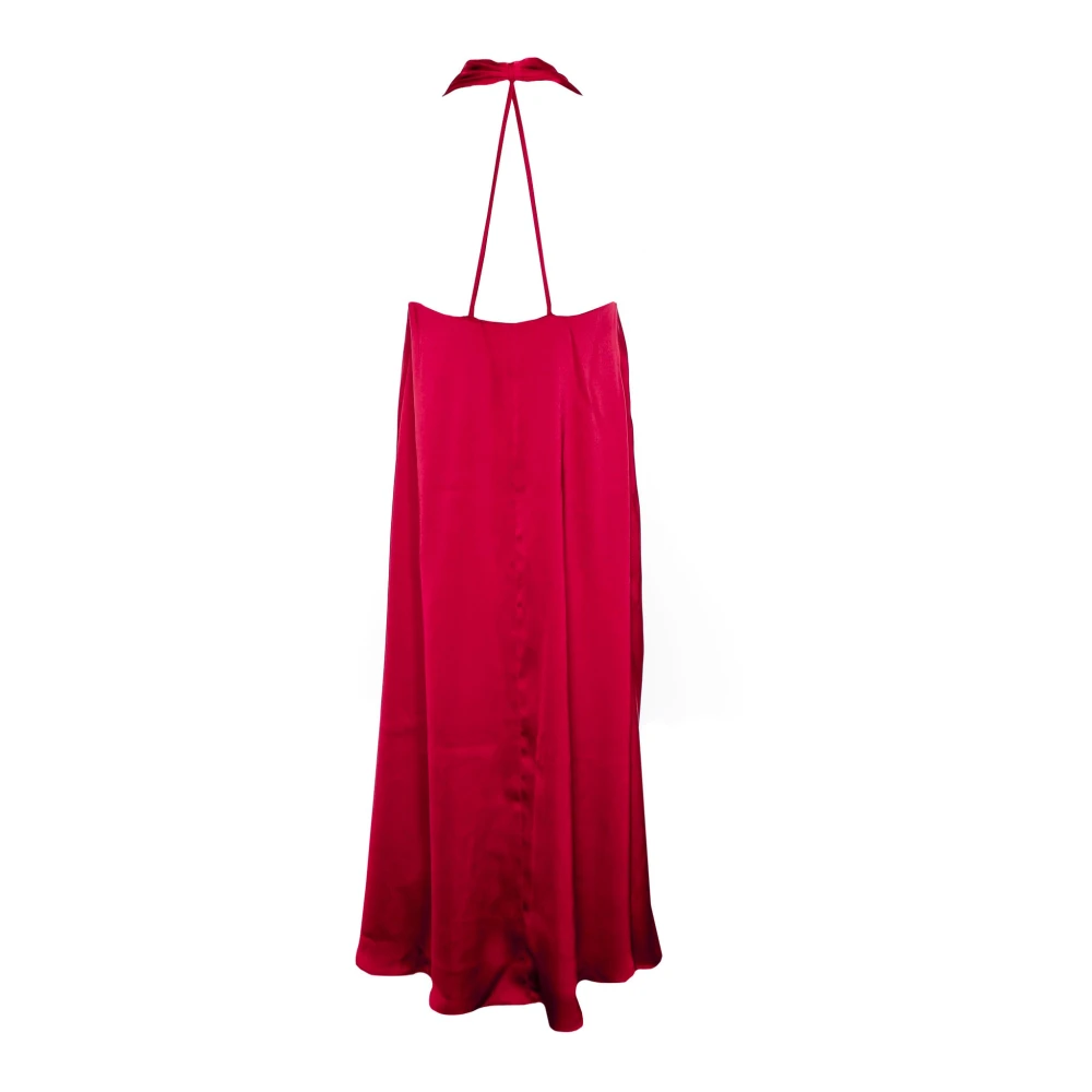 Samsøe Elegante Flowy Maxi Jurk Pink Dames
