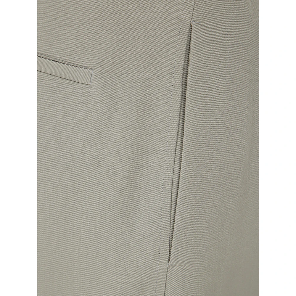 Jil Sander Slate Green Relaxed Fit Broek Green Heren