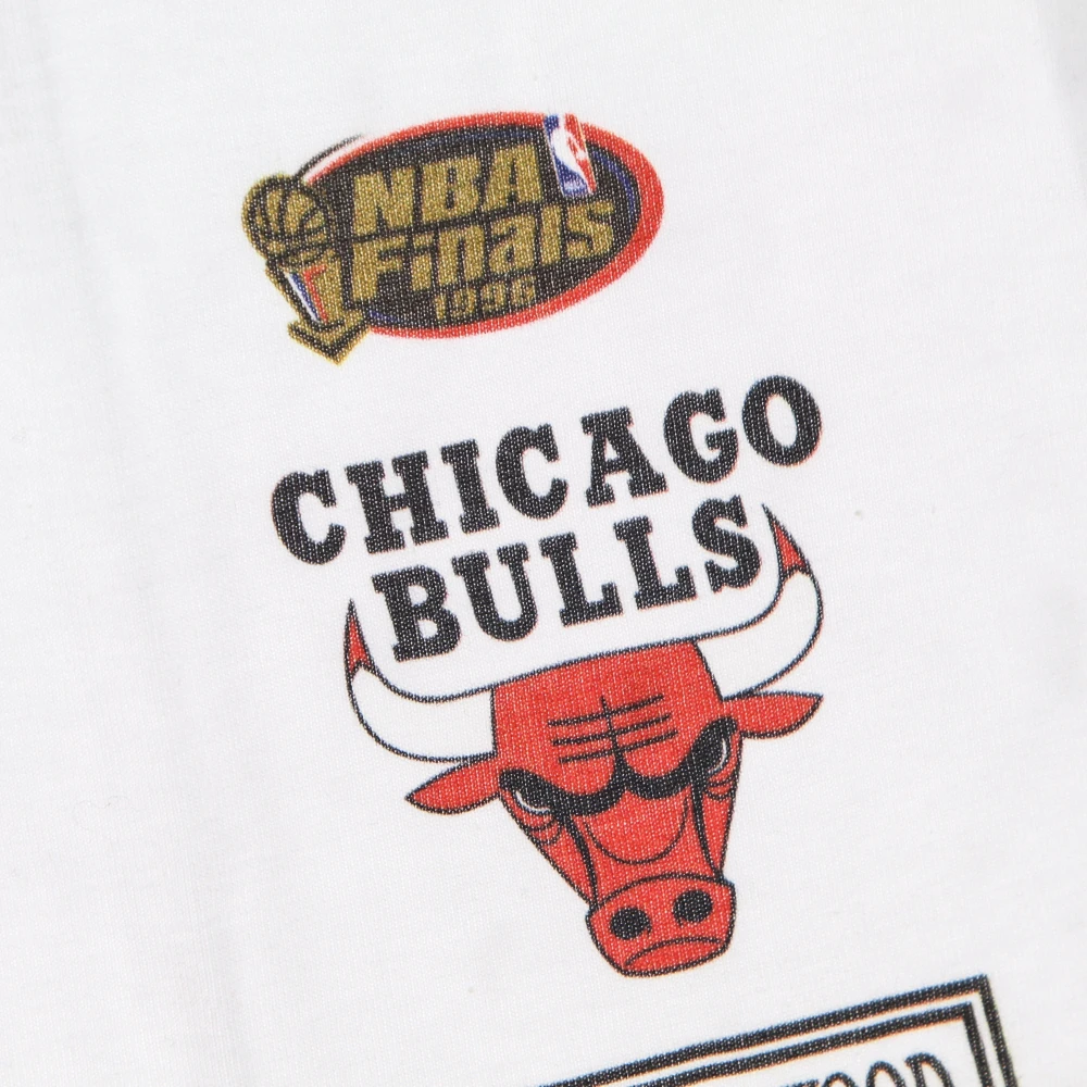 Mitchell & Ness Chicago Bulls NBA Block Tee White Heren