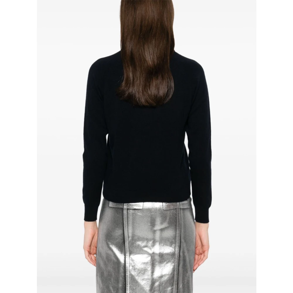 Maison Margiela Blauwe T-shirts en Polos met Handtekeninglogo Blue Dames