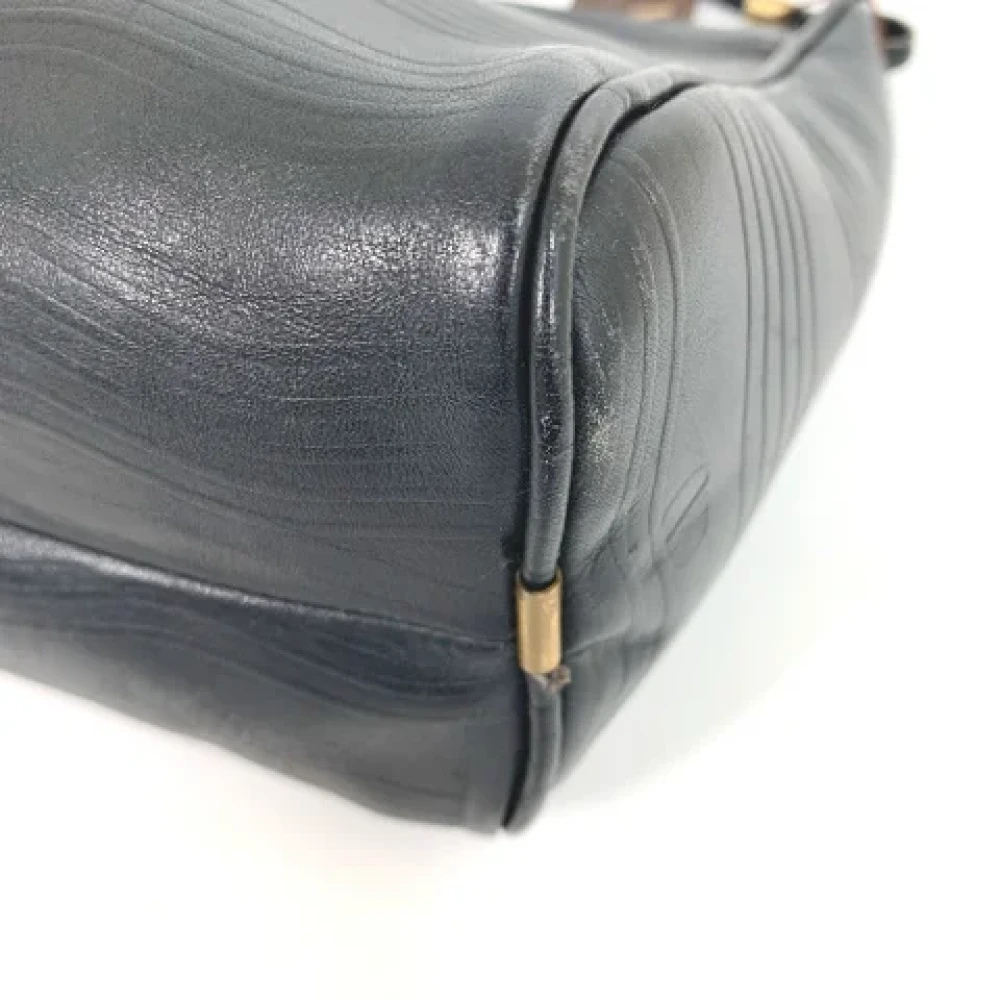 Valentino Vintage Pre-owned Leather shoulder-bags Black Dames