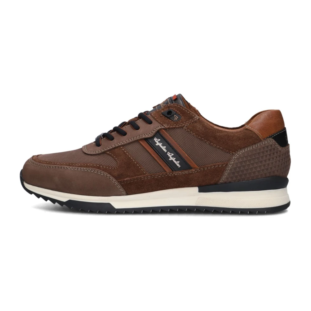 Australian Taupe Lage Sneakers voor Heren Heren Schoenen Bruin