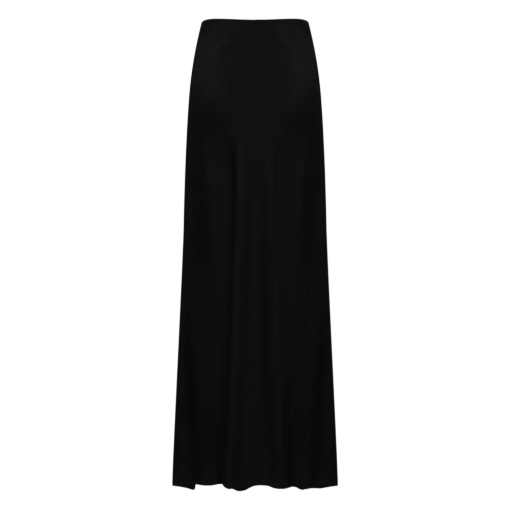 Liviana Conti Zwarte Lange Rok Slim Fit Black Dames