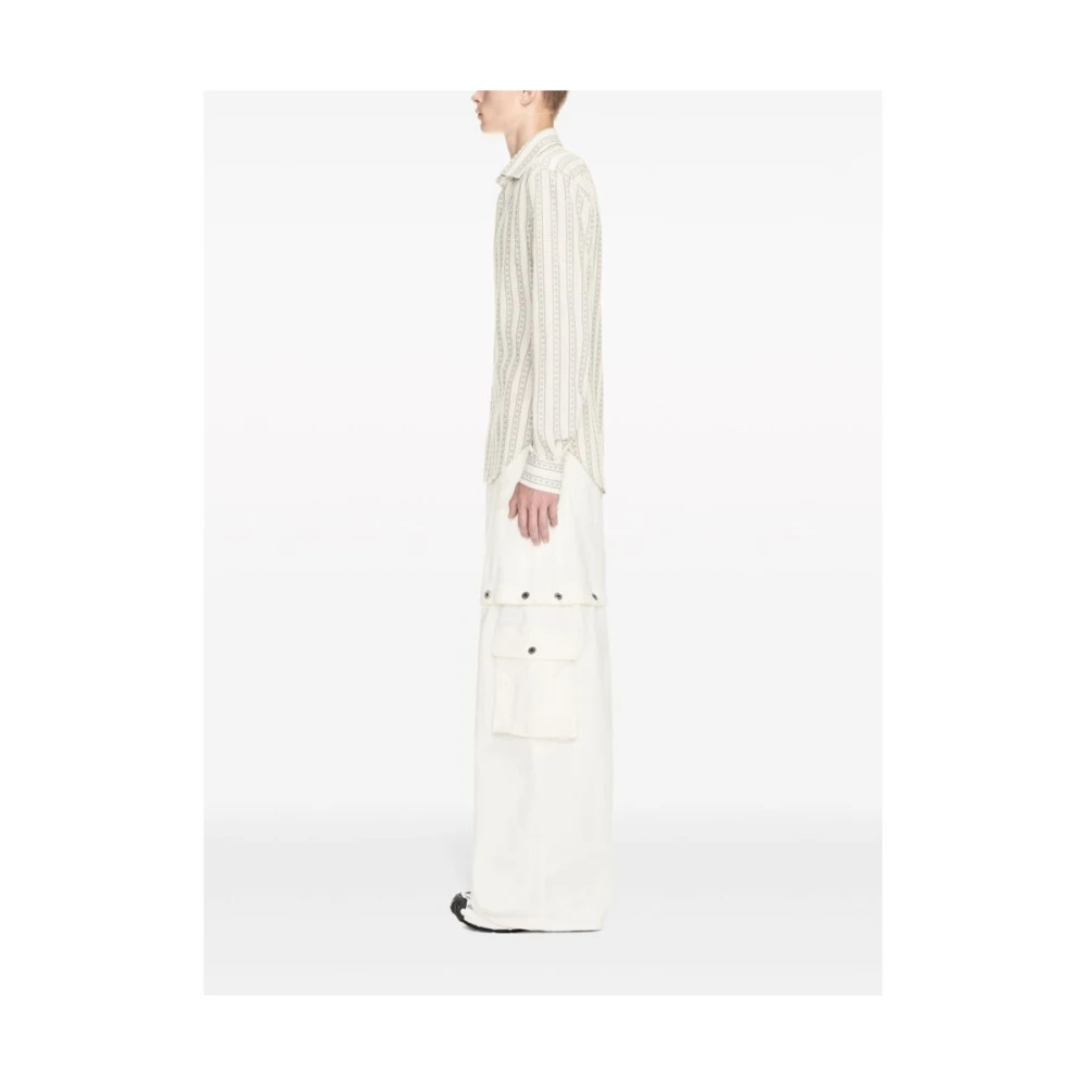 Off White Wide Jeans White Heren