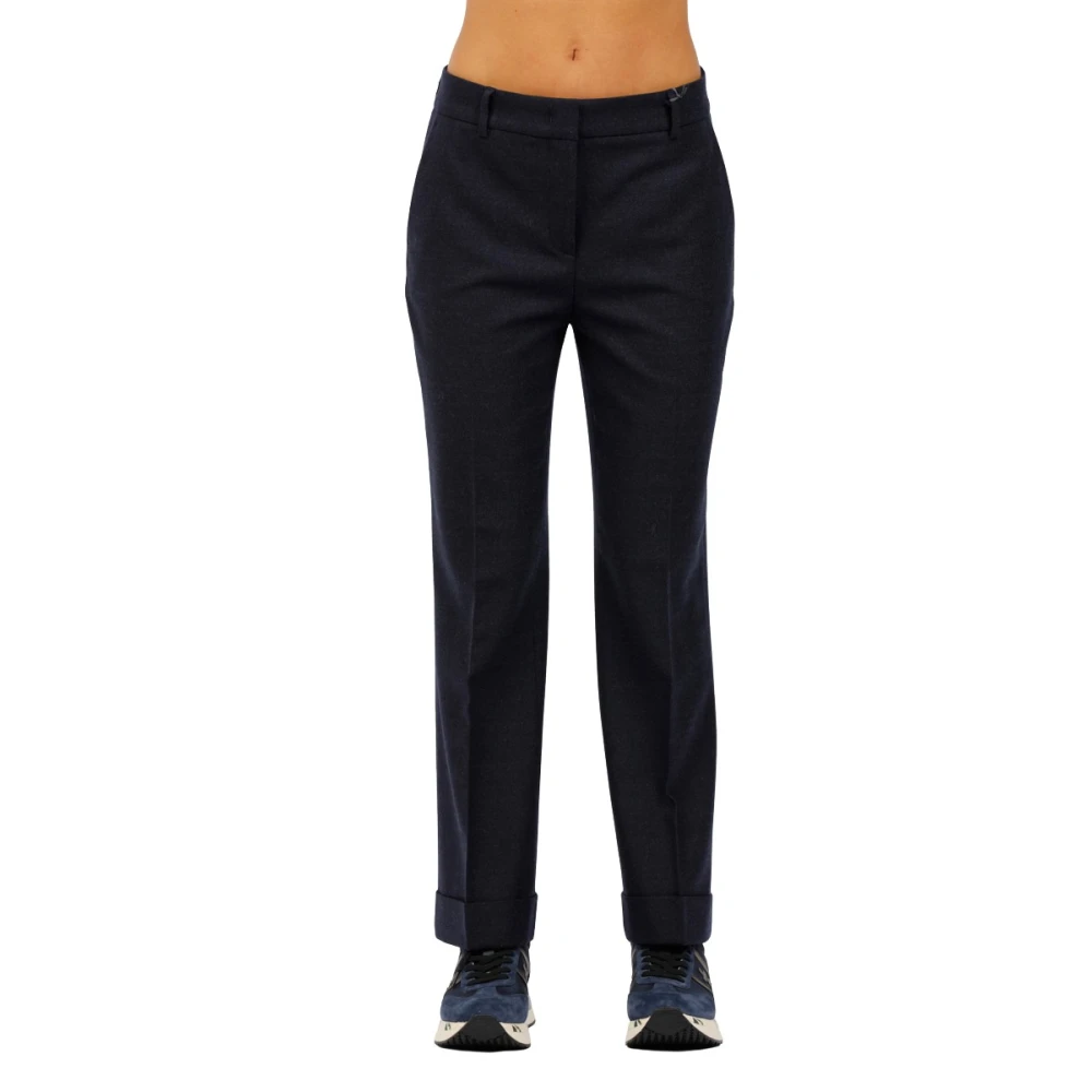 Via Masini 80 Wijde broek Black Dames