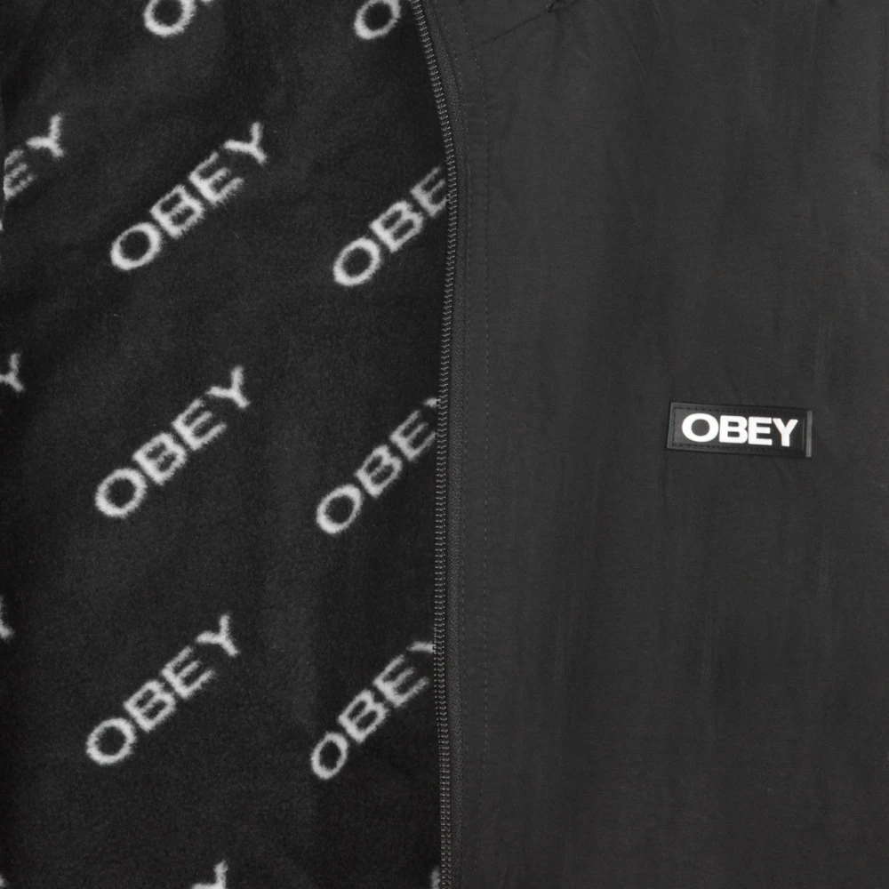 Obey Zwarte Herenjas Black Heren