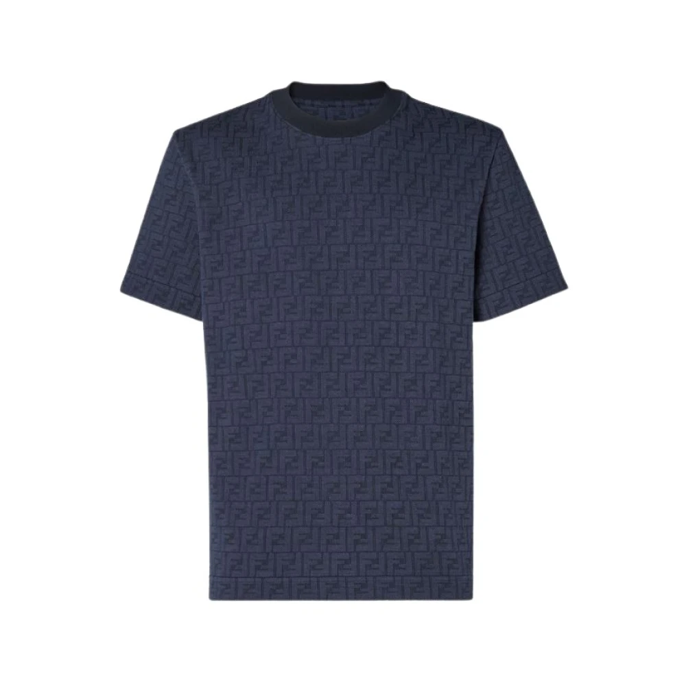 Fendi Men's FF All-Over T-Shirt - Blue - Medium - Image 3