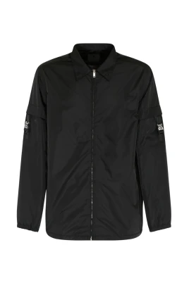 Svart Nylon Logo Clip Jacka