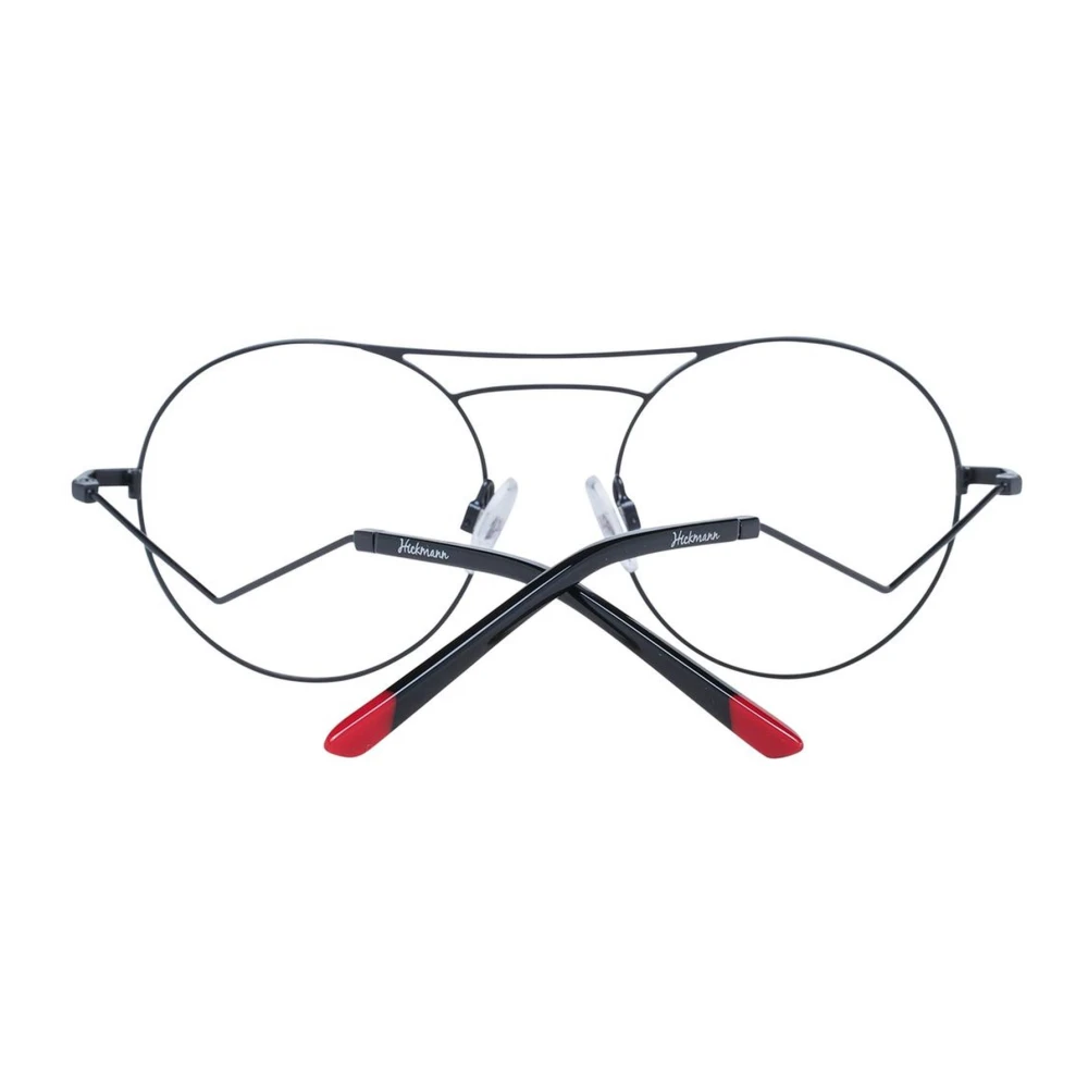 Ana Hickmann Zwarte Metalen Aviator Optische Frames Black Dames