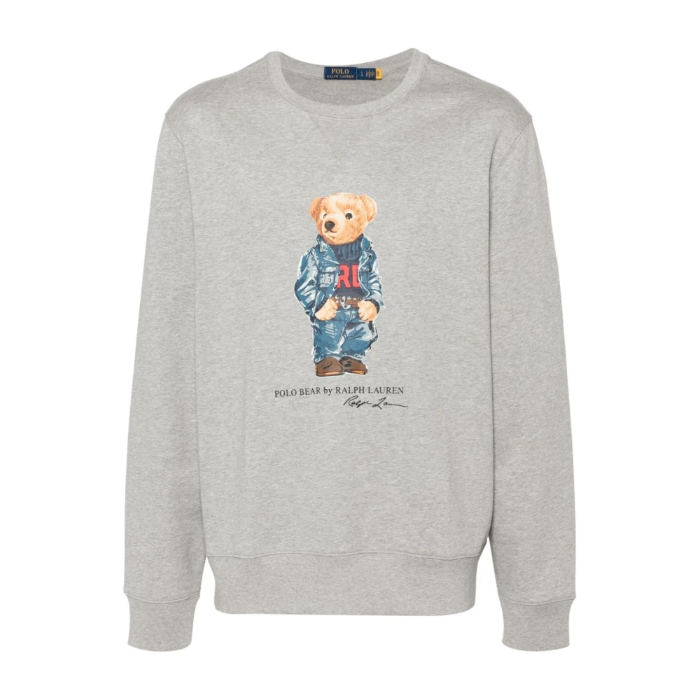 Ralph Lauren Blauwe Sweatshirt Aw24 Herenmode Gray Heren