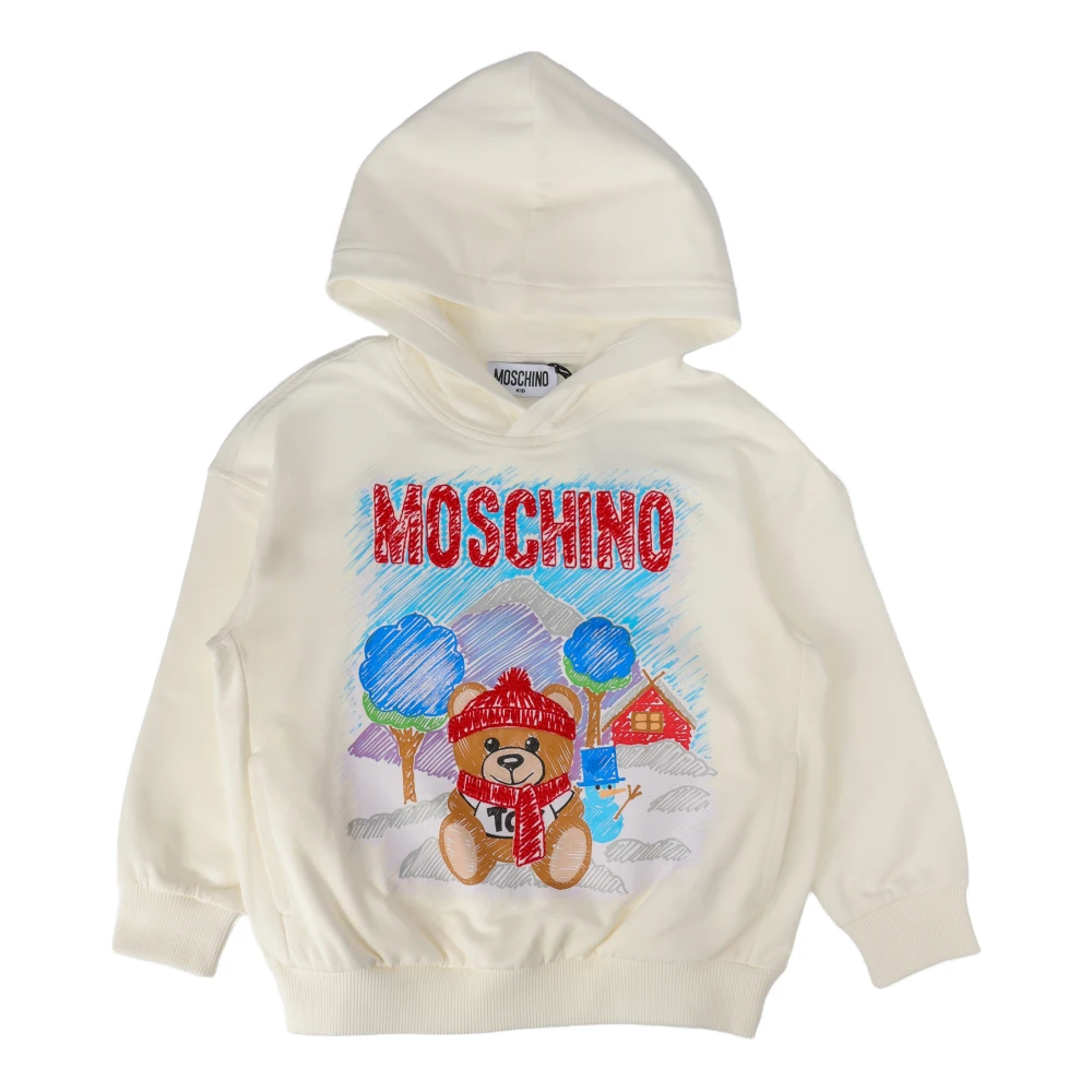 Moschino Barn Hoodie Beige, Flicka