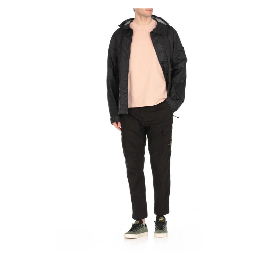Stone Island Roze Katoenen T-shirt met Logopatch Pink Heren