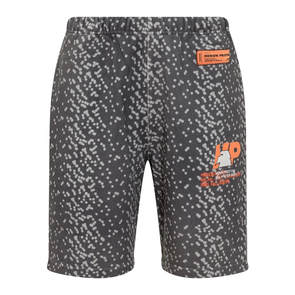Heron Preston Men's Black Polka Dot Sweat Shorts - Casual Shorts - Xs - Shorts