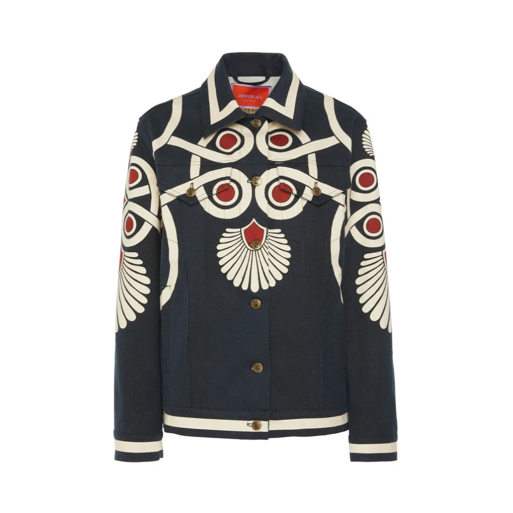 La DoubleJ Vrolijke Jean Jacket Multicolor Dames