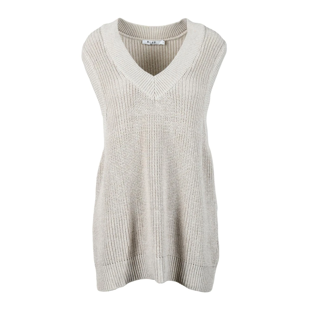 NA-KD Katoenmix Sweater Beige Dames