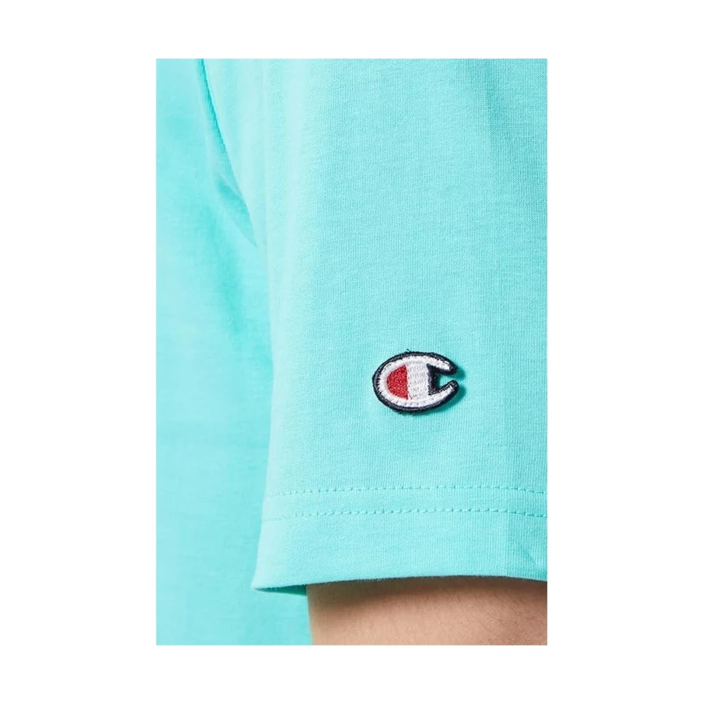 Champion Groene Legacy Logo Tee Green Heren