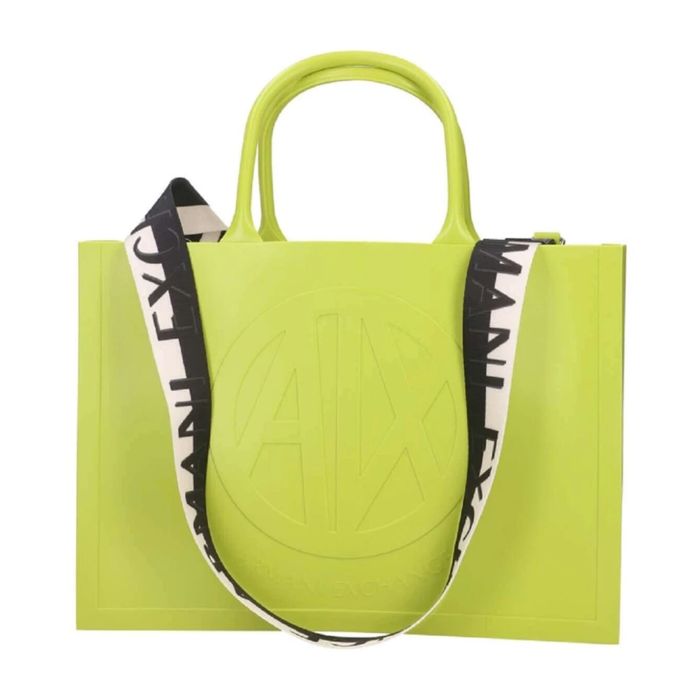 Emporio Armani Women's Green Tote Bags, One Size, Milky Handbag