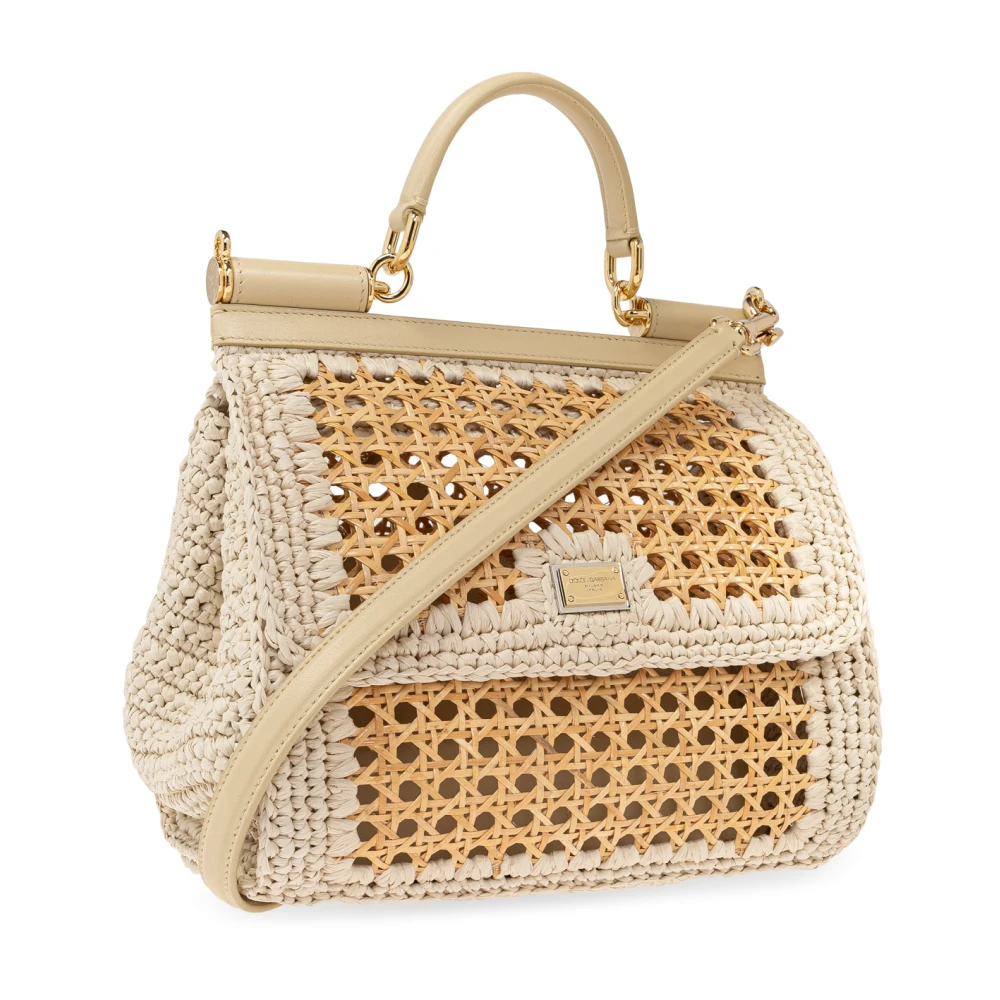 Dolce & Gabbana Schoudertas Sicily Beige Dames