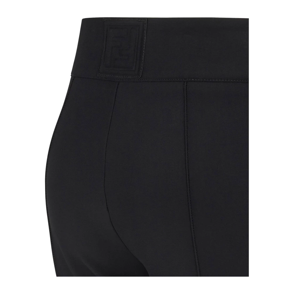 Fendi Elastische Ski Broek Black Dames